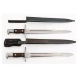 US ARMY MODEL 1892 KRAG BAYONETS WITH SCABBARDS