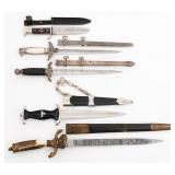 REENACTOR WWII GERMAN DAGGERS & KNIFE