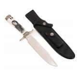 RANDALL MODEL 1 WITH SAWBACK & SCRIMSHAW KNIFE