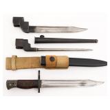 WWII - COLD WAR BRITISH NO. 4, 5, & 9 BAYONETS