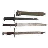 SPAN-AM WAR - WWII US M1892 & ARGENTINE M1 BAYONET