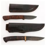 CUSTOM MADE SKINNING KNIVES WITH SHEATHS
