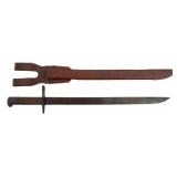 WWII JAPANESE TYPE 30 BAYONET & CANVAS SCABBARD