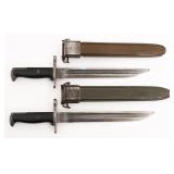 WWII US ARMY M1905E1 BAYONETS by SPRINGFIELD & RIA