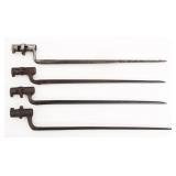 19th C. WORLD MILITARY SOCKET BAYONETS