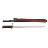 US ARMY M1905 BAYONET WITH M1905 LEATHER SCABBARD