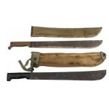WWII US M1942 & BRITISH MACHETES