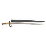 FRENCH M1866 CHASSEPOT BAYONET & MATCHING SCABBARD