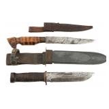 WWII US CATTARAUGUS 225Q & THEATER MADE KNIFE