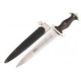 WWII GERMAN NSKK DRESS DAGGER by GEBRUDER HELLER