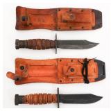 LATE 20TH C. US JET PILOT SURVIVAL KNIVES