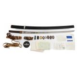 EDO PERIOD SIGNED JAPANESE KATANA BLADE & PARTS