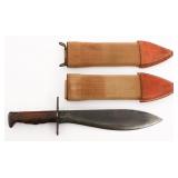 WWI US ARMY M1917 BOLO KNIFE & SCABBARDS