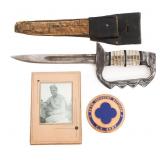 WWII US 88th INFANTRY THEATER MADE FIGHTING KNIFE
