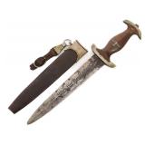 WWII GERMAN SA DRESS DAGGER by C. SCHLIEPER