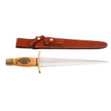 RANDALL MODEL 13 SCRIMSHAW HANDLE TOOTHPICK DAGGER