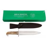HEN & ROOSTER 5032 RAM HORN HANDLE BOWIE KNIFE
