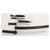REENACTOR WWII GERMAN & JAPANESE EDGED WEAPONS