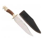 COMMEMORATIVE HORSE HEAD BOWIE KNIFE by DIGBY