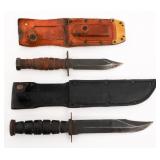 COLD WAR US ONTARIO 498 & JET PILOT KNIVES