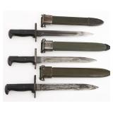 WWII US ARMY M1 BAYONETS by UTICA, AFH & PAL