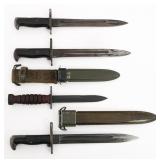 US, JAPANESE & DANISH M1 & M4 BAYONETS