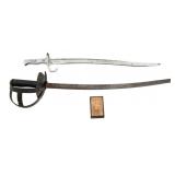 FRENCH M1866 YATAGHAN BAYONET & TRAINING SWORD