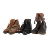 WWII - COLD WAR US, FRENCH & UK COMBAT BOOTS