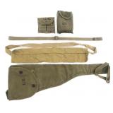 WWII US M1A1 CARBINE JUMP & AMMUNITION POUCHES