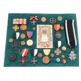 WWI IMPERIAL GERMAN MEDALS & INSIGNIA DISPLAY