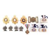 20th C. UK RUM FLAGONS, GUARD INSIGNIA & UDC MEDAL