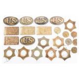REENACTOR INDIAN WARS US BUCKLES & CAP BADGES