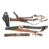 19th C. - COLD WAR US & UK BELTS, HOLSTER & BRIDLE