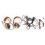 WWII USAAF ANB-H-1, ANB-H-1A HEADSETS & T-17 MIC