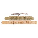 PRE-WWI WAR US ARMY EAGLE SNAP CARTRIDGE BELTS