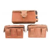 WWII JAPANESE FRONT & REAR AMMUNITION POUCHES