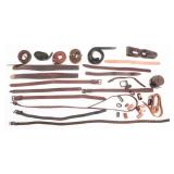 WWII JAPANESE AMMUNITION POUCH, SLINGS & FROGS