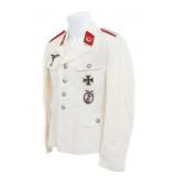 WWII GERMAN LUFTWAFFE LEUTNANT SUMMER TUNIC