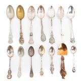 US MILITARY STERLING SILVER SOUVENIR SPOONS