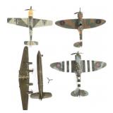 WWII US, UK & GERMAN MODEL AIRCRAFT
