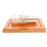 WRIGHT BROTHERS STERLING SILVER MODEL AIRPLANE