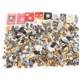 WWII - COLD WAR INSIGNIA & METAL BADGES LOT