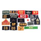 WWII - COLD WAR US ARMED FORCES ARMBANDS & RANKS