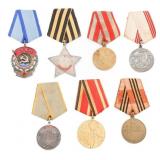 WWII - COLD WAR SOVIET ORDER & SERVICE MEDALS