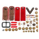 WWII - COLD WAR BULGARIAN ARMY INSIGNIA & BUTTONS