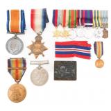 WWI - WWII WORLD MILITARY MEDAL & PROPAGANDA STAMP