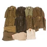 WWII US ARMY M43 FIELD JACKET & SERVICE UNIFORMS