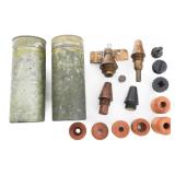 WWII JAPANESE TYPE 12 NOSE FUZE & FUZE PARTS