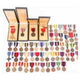 SPAN-AM WAR - WWI US ARMED FORCES RE-STRIKE MEDALS