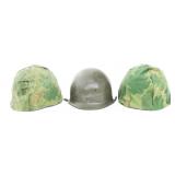 VIETNAM WAR US M1 COMBAT HELMETS